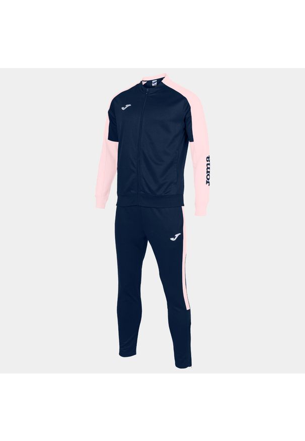 Dres Joma Eco Championship. Kolor: niebieski, wielokolorowy, różowy. Materiał: dresówka. Sport: piłka nożna