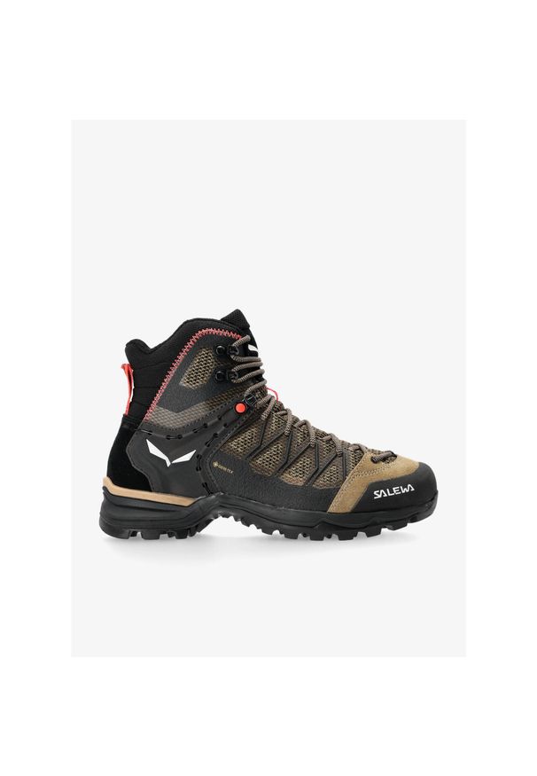 Buty trekkingowe damskie Salewa Mountain Trainer Lite Mid GTX. Kolor: beżowy. Styl: sportowy