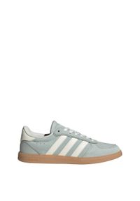 Adidas - Buty Breaknet Sleek. Kolor: wielokolorowy, szary, biały, brązowy. Materiał: tkanina. Wzór: gładki. Styl: klasyczny, sportowy #1