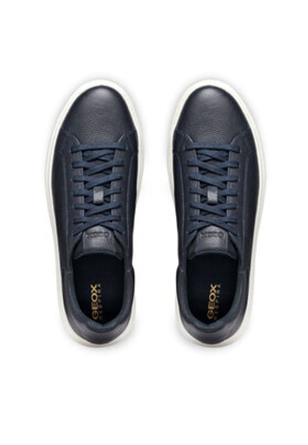 Geox Sneakersy U Deiven U455WD 00047 C4064 Granatowy. Kolor: niebieski. Materiał: skóra