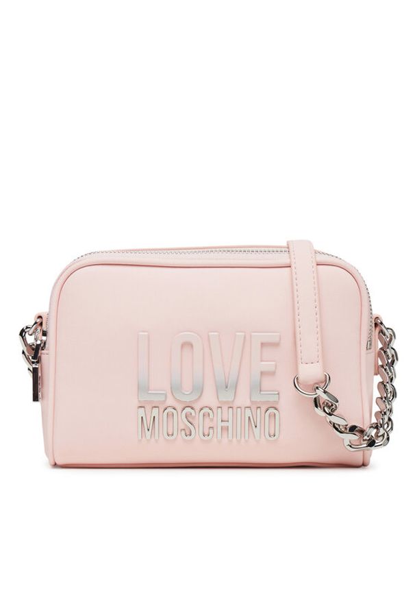 Love Moschino - LOVE MOSCHINO Torebka JC4255PP0MKD0601 Różowy. Kolor: różowy. Materiał: skórzane
