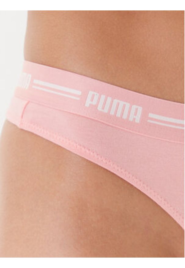 Puma Komplet 2 par stringów 907850 Koralowy. Kolor: pomarańczowy. Materiał: bawełna