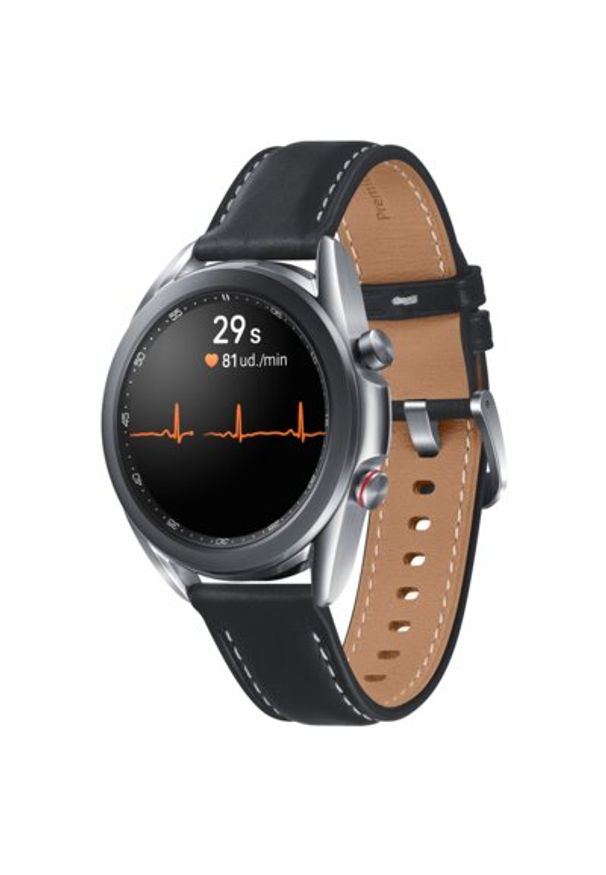 Smartwatch SAMSUNG Galaxy Watch 3 SM-R855F 41mm LTE Srebrny. Rodzaj zegarka: smartwatch. Kolor: srebrny. Materiał: skóra. Styl: elegancki