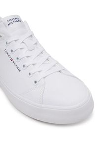 TOMMY HILFIGER - Tommy Hilfiger Tenisówki Th Hi Vulc Low Core Canvas FM0FM05396 Biały. Kolor: biały. Materiał: materiał #6