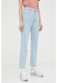Wrangler jeansy Walker damskie kolor niebieski. Stan: podwyższony. Kolor: niebieski #1
