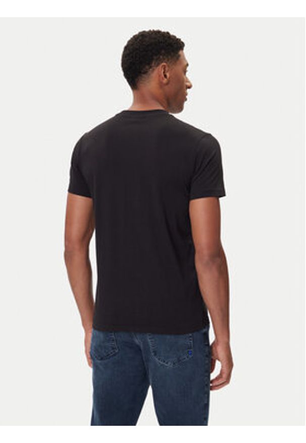 Karl Lagerfeld Jeans T-Shirt A4M17020 Czarny Slim Fit. Kolor: czarny. Materiał: bawełna