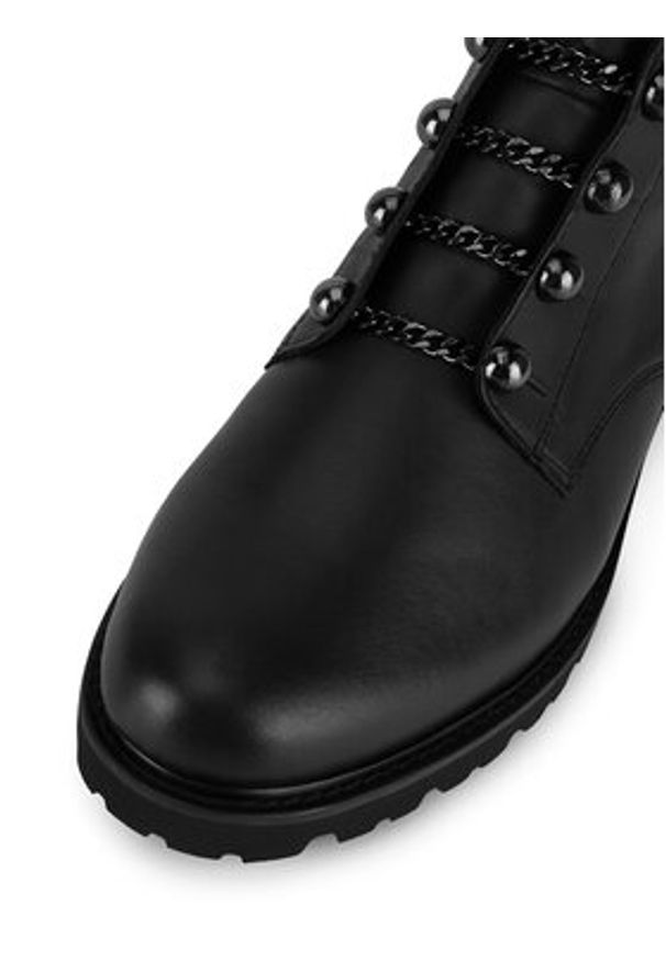 Remonte Trzewiki D8670-01 Czarny. Kolor: czarny. Materiał: skóra