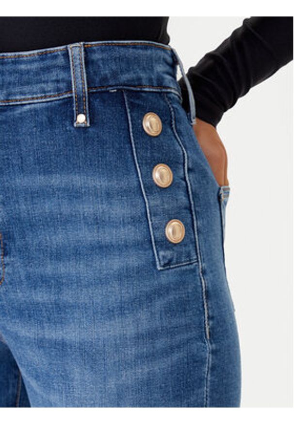 Guess Jeansy W5GA0P D5Q01 Niebieski Wide Leg. Kolor: niebieski