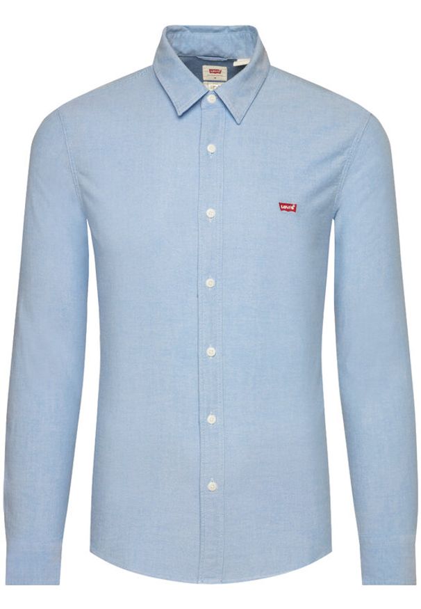 Levi's® Koszula Ls Battery Hm 86625-0005 Błękitny Slim Fit. Kolor: niebieski. Materiał: bawełna