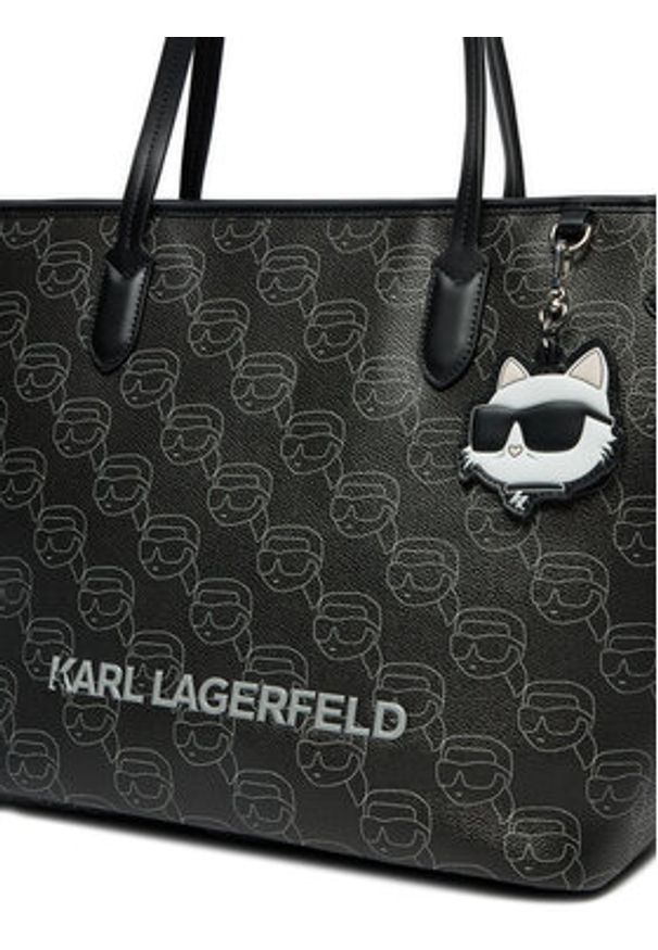 Karl Lagerfeld - KARL LAGERFELD Torebka A1W30389 Czarny. Kolor: czarny. Materiał: skórzane