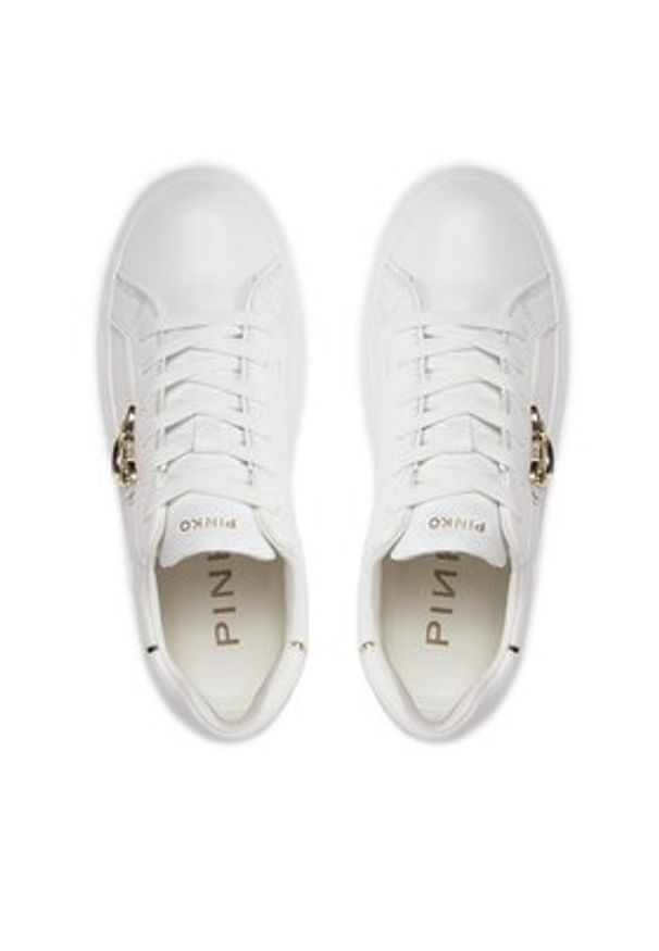 Pinko Sneakersy Yoko 01 SS0003 P014 Biały. Kolor: biały. Materiał: skóra