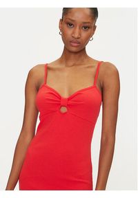 only - ONLY Sukienka letnia Janna 15343601 Czerwony Slim Fit. Kolor: czerwony. Materiał: syntetyk, bawełna. Sezon: lato #7