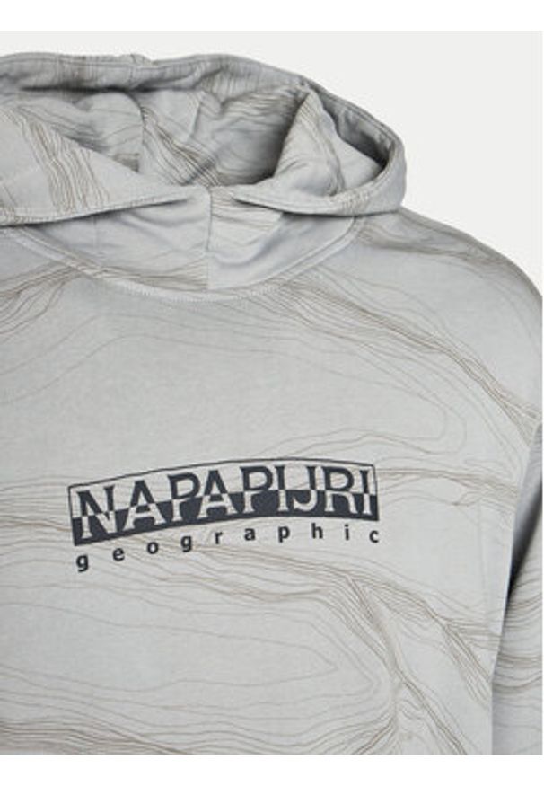 Napapijri Bluza Cellini NP0A4ILR Szary Relaxed Fit. Kolor: szary. Materiał: bawełna
