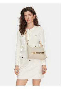 Love Moschino - LOVE MOSCHINO Torebka JC4025PP1MKD0110 Écru. Kolor: kremowy. Materiał: skórzane #1