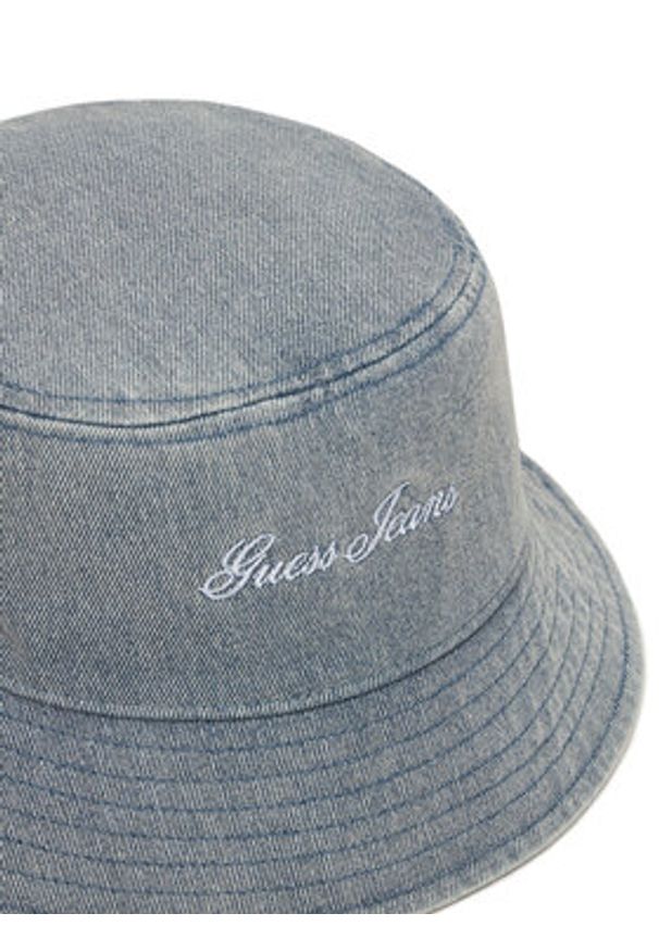Guess Jeans Bucket W6GZA5 WF8V1 Niebieski. Kolor: niebieski. Materiał: bawełna
