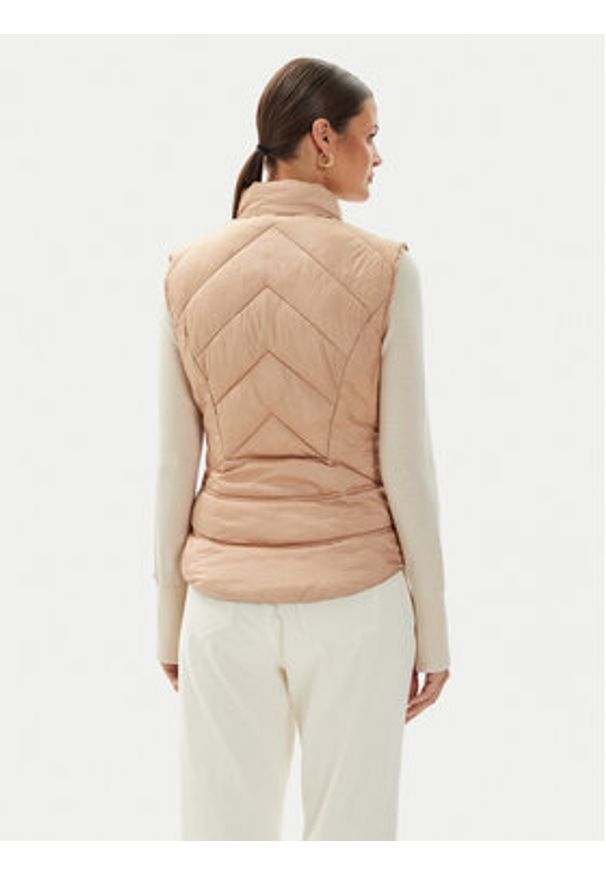Guess Bezrękawnik W4YL08 WGAE2 Beżowy Regular Fit. Kolor: beżowy. Materiał: syntetyk. Długość rękawa: bez rękawów