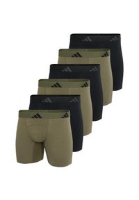 Adidas - Bokserki Active Flex Cotton Ergonomic 6 pak. Kolor: wielokolorowy. Materiał: bawełna, elastan