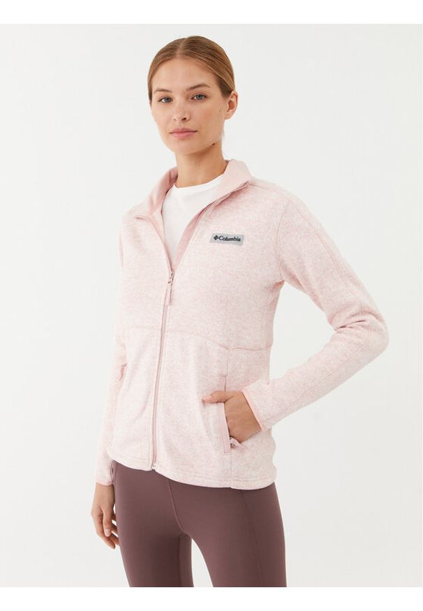 columbia - Columbia Polar W Sweater Weather™ Full Zip 1958933 Różowy Regular Fit. Kolor: różowy. Materiał: syntetyk