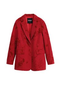 Desigual Marynarka Flockarty 25WWEW19 Czerwony Regular Fit. Kolor: czerwony. Materiał: syntetyk #4