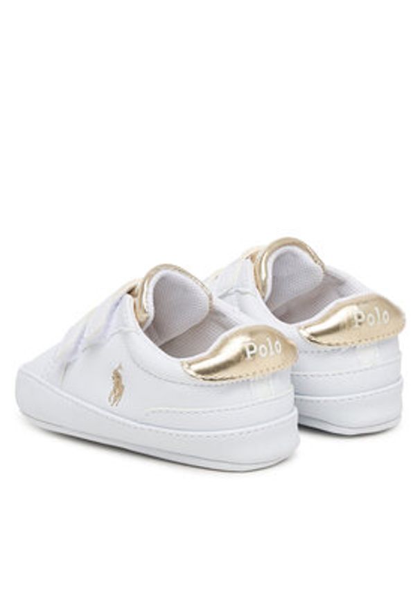 Polo Ralph Lauren Niechodki RL03389102 Heritage Court II EZ Biały. Kolor: biały. Materiał: skóra