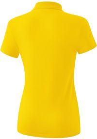 ERIMA - Damska koszulka polo Erima Teamsport. Typ kołnierza: polo. Kolor: żółty. Materiał: bawełna, elastan