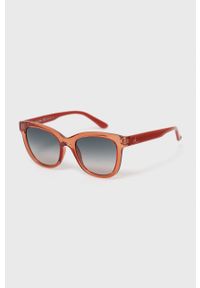 Calvin Klein Okulary przeciwsłoneczne damskie kolor różowy. Kolor: pomarańczowy #1