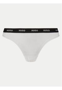 Hugo - HUGO Komplet 3 par stringów 50495870 Czarny. Kolor: czarny. Materiał: bawełna