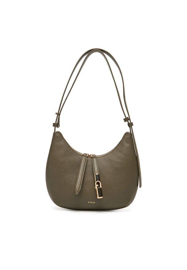 Furla Torebka Goccia S WB01500 BX3353 CN 2810S Zielony. Kolor: zielony. Materiał: skórzane