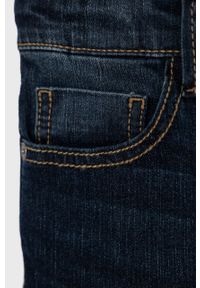 United Colors of Benetton Szorty jeansowe dziecięce kolor granatowy regulowana talia. Okazja: na co dzień. Kolor: niebieski. Materiał: jeans. Długość: długie. Styl: casual