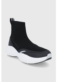 Calvin Klein Jeans Buty kolor czarny na platformie. Nosek buta: okrągły. Kolor: czarny. Materiał: guma. Obcas: na platformie #5