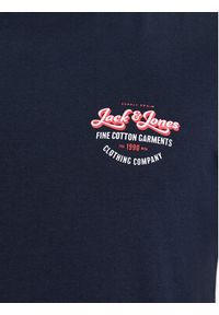 Jack & Jones - Jack&Jones T-Shirt Andy 12222339 Granatowy Regular Fit. Kolor: niebieski. Materiał: bawełna