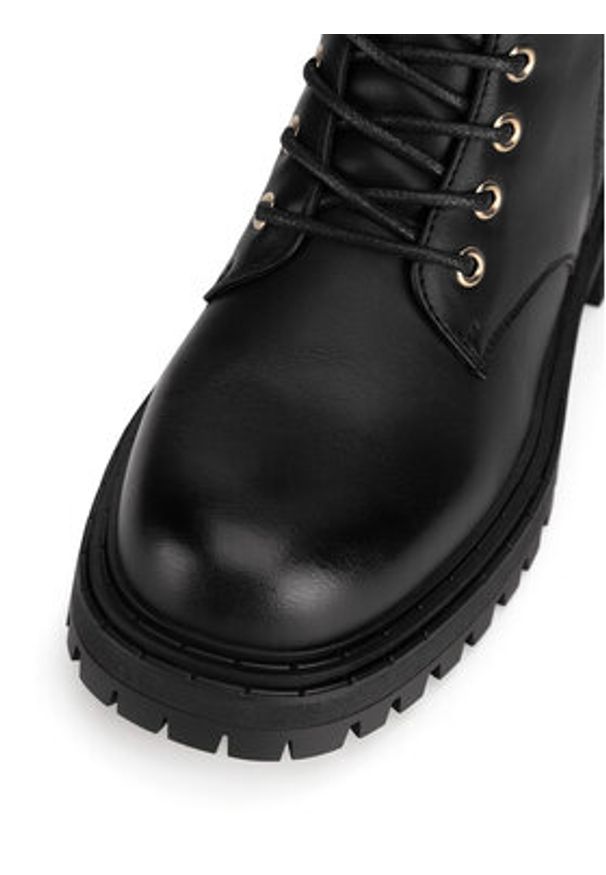 DeeZee Botki HY60208-4 Czarny. Kolor: czarny. Materiał: skóra