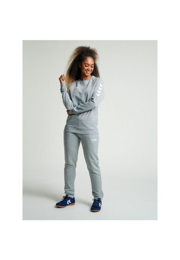 Bluza do piłki ręcznej damska Hummel Go Cotton Sweatshirt Woman. Kolor: szary. Sport: piłka ręczna