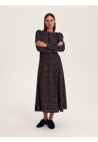 Reserved - Sukienka z wiskozy - wielobarwny. Materiał: wiskoza