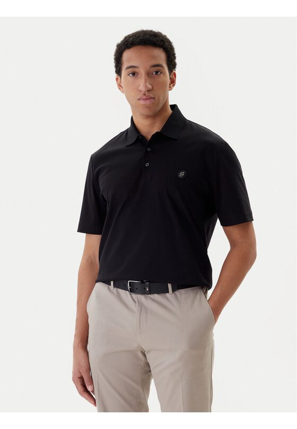 BOSS Polo Parris 50555829 Czarny Regular Fit. Typ kołnierza: polo. Kolor: czarny. Materiał: bawełna