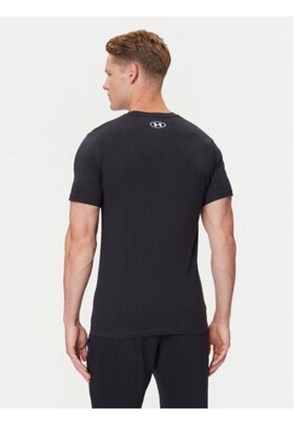 Under Armour T-Shirt Ua Gl Foundation Update Ss 1382915-001 Czarny Loose Fit. Kolor: czarny. Materiał: syntetyk, bawełna