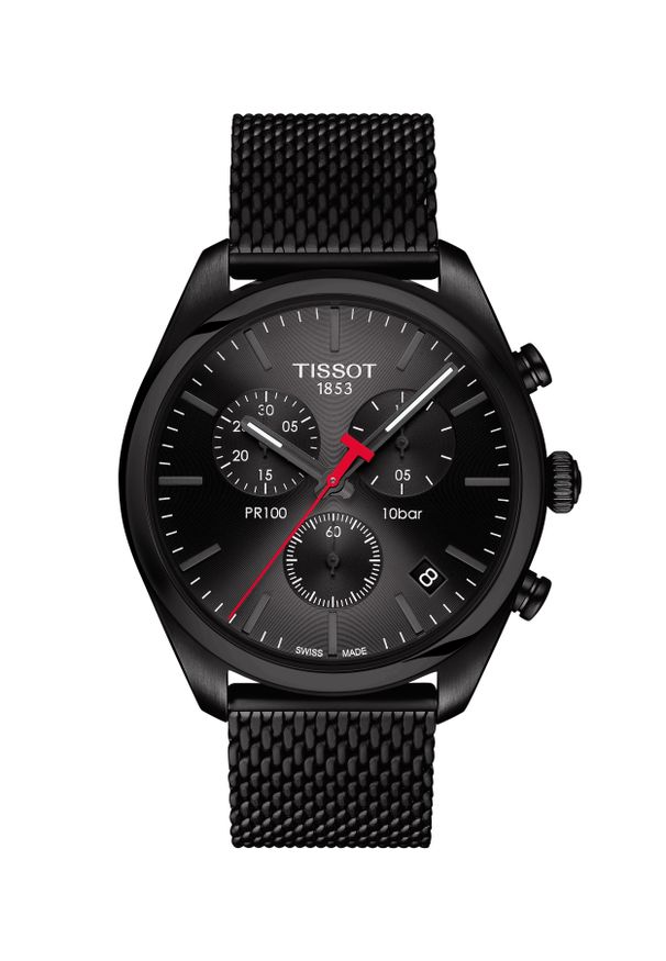 Zegarek Męski TISSOT PR 100 Chronograph T-CLASSIC T101.417.33.051.00. Styl: klasyczny