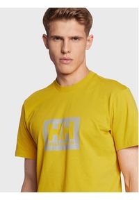Helly Hansen T-Shirt Box 53285 Żółty Regular Fit. Kolor: żółty. Materiał: bawełna #4