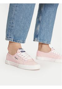 Pepe Jeans Tenisówki Brady W Basic PLS31287 Różowy. Kolor: różowy. Materiał: materiał