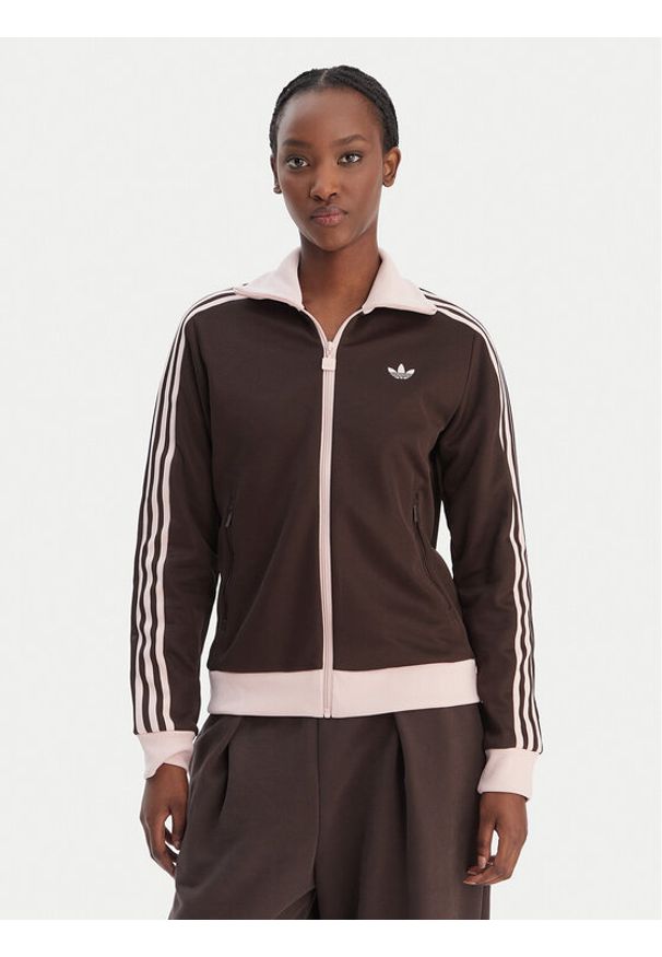 Adidas - adidas Bluza adicolor Classic KD3742 Brązowy Regular Fit. Kolor: brązowy. Materiał: bawełna, syntetyk