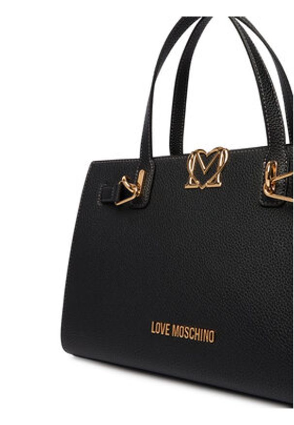 Love Moschino - LOVE MOSCHINO Torebka JC4126PP1OLM0000 Czarny. Kolor: czarny. Materiał: skórzane