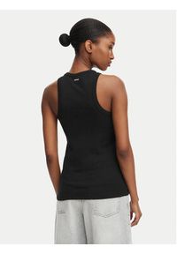 Hugo - HUGO Top The Plain Tank 50515651 Czarny Slim Fit. Kolor: czarny. Materiał: bawełna #3