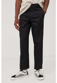 Dickies spodnie męskie kolor czarny proste. Okazja: na co dzień. Kolor: czarny. Materiał: tkanina. Styl: casual