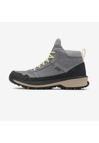 quechua - Buty turystyczne damskie Quechua NH500 Mid skóra wodoodporne. Zapięcie: sznurówki. Kolor: szary. Materiał: skóra. Szerokość cholewki: normalna. Styl: sportowy