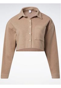 Reebok Bluza Reebok Classics Reverse Fleece Layer (Plus Size) IB4449 Brązowy. Kolekcja: plus size. Kolor: brązowy. Materiał: bawełna #3