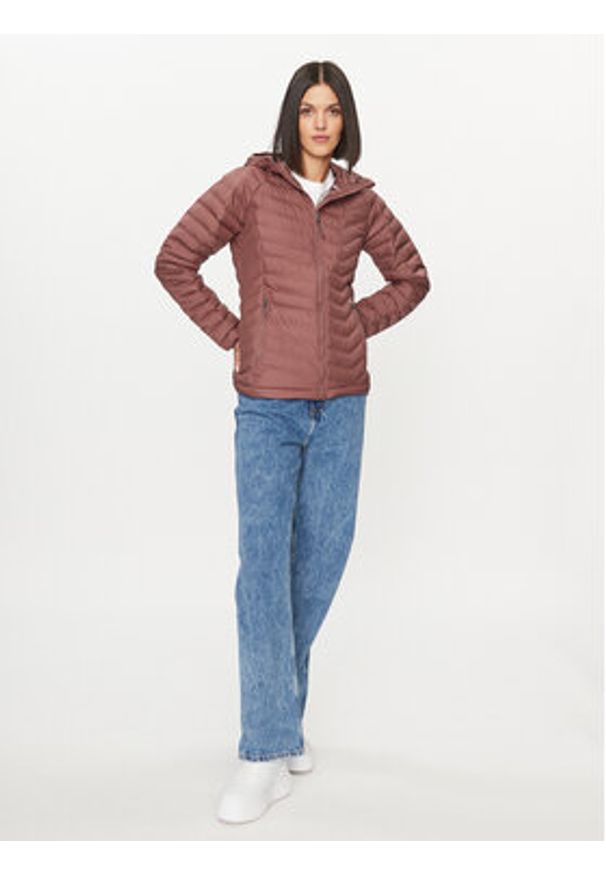 columbia - Columbia Kurtka przejściowa Powder Lite™ Hooded Jacket Różowy Regular Fit. Kolor: różowy. Materiał: syntetyk