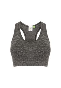 TOMBO - Bezszwowy biustonosz dla kobiet Tombo. Kolor: szary. Sport: fitness #1