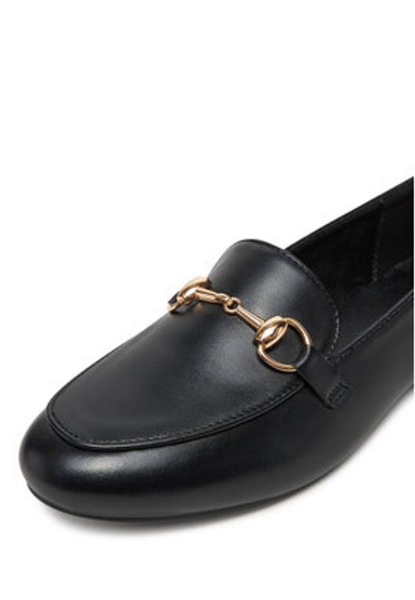 DeeZee Loafersy 10-633 Czarny. Kolor: czarny. Materiał: skóra