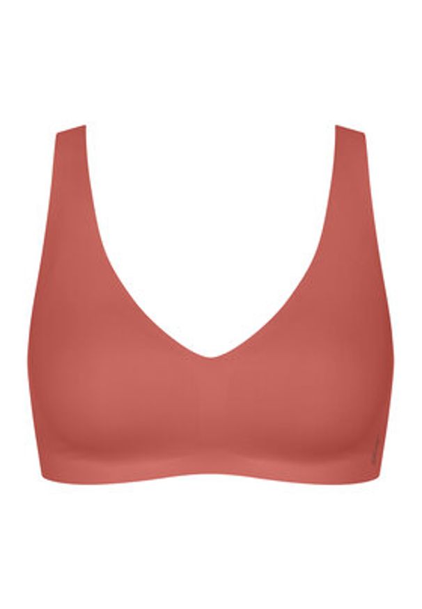 Sloggi Biustonosz bezfiszbinowy Zero Feel 10217729 Pomarańczowy. Kolor: pomarańczowy. Materiał: syntetyk