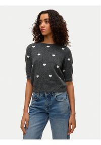 Vero Moda Sweter Doffy 10330793 Szary Regular Fit. Kolor: szary. Materiał: syntetyk